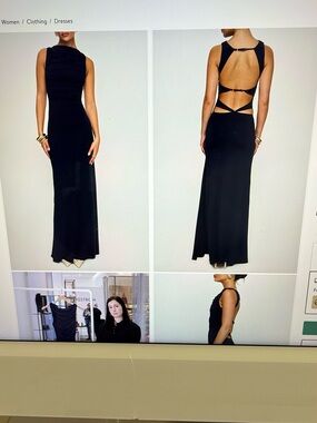 navy Princess Polly - Evening Gown Navy Size 2 like new.